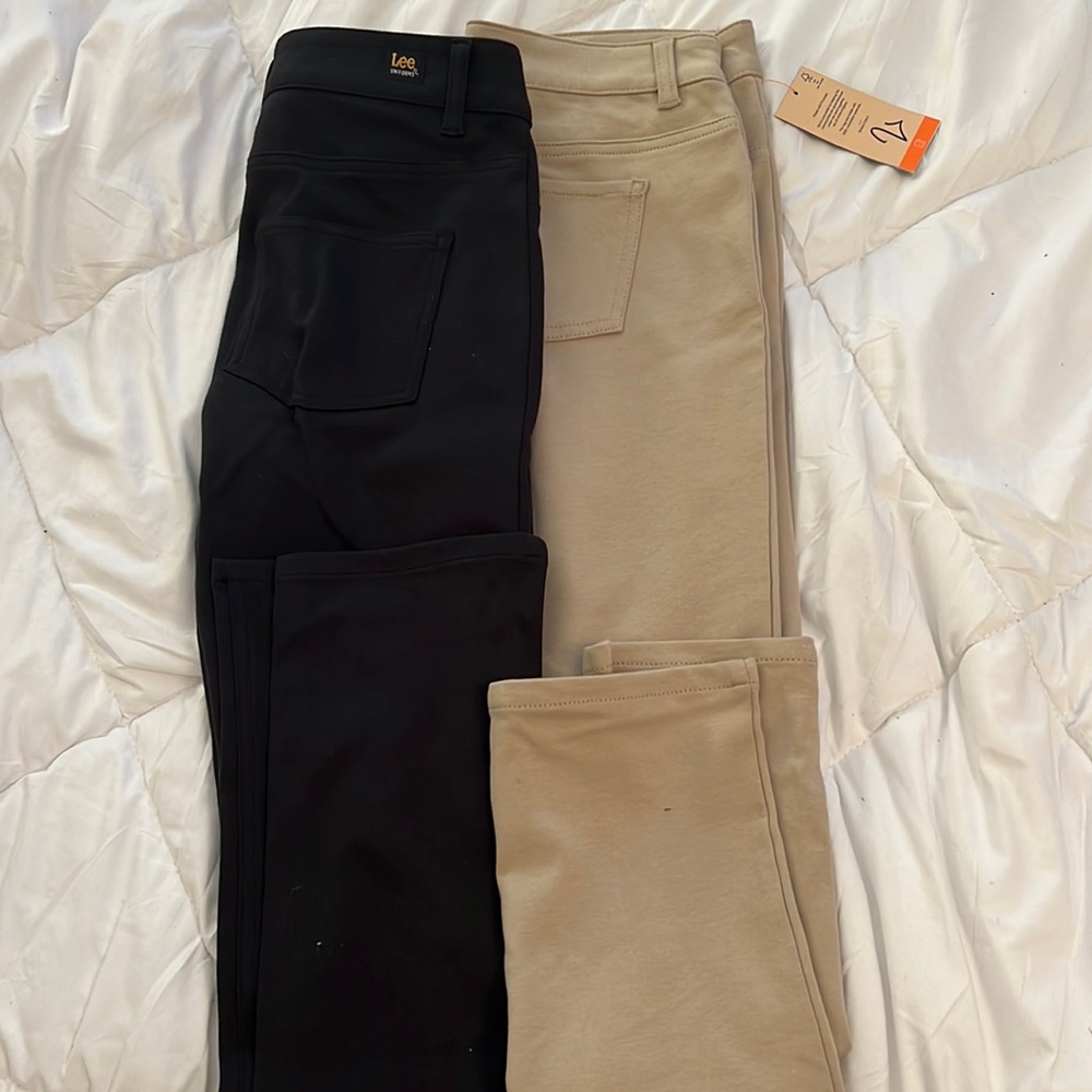 2 School jeans black and tan